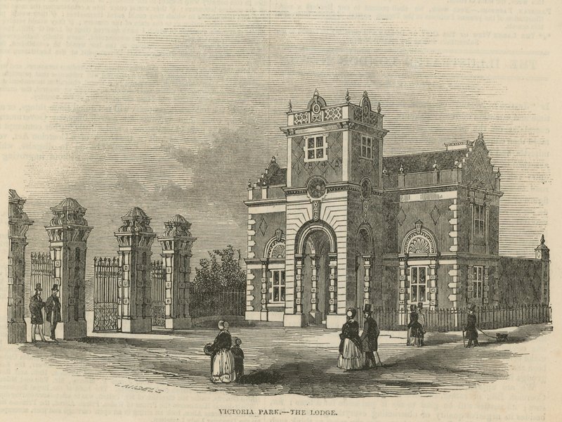 Victoria Park - the Lodge by Ebenezer Landells
