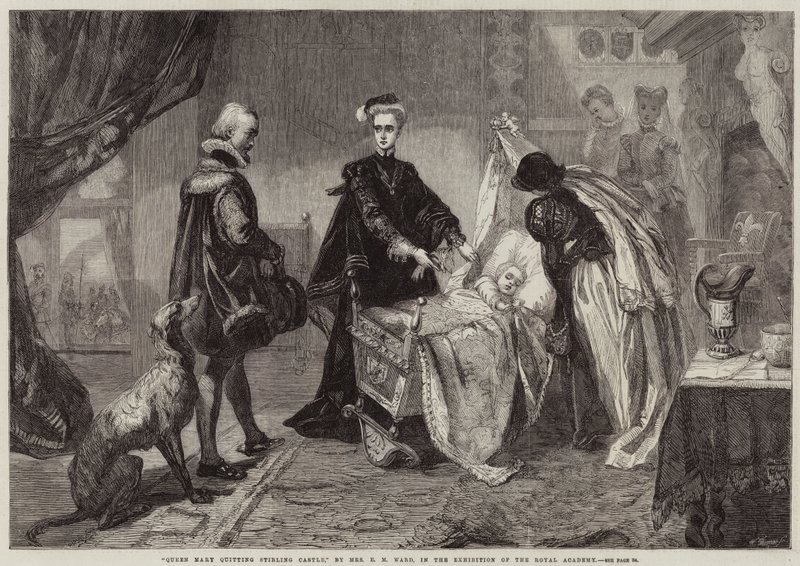 Queen Mary Quitting Stirling Castle by Edgar Melville Ward