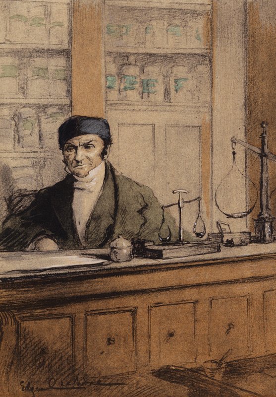 Illustration for Madame Bovary by Gustave Flaubert by Edgar Chahine