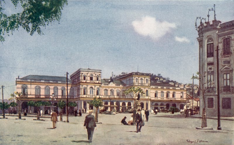 Terminus of the Central Railway of Brazil, Rio de Janeiro by Edgar L. Pattison