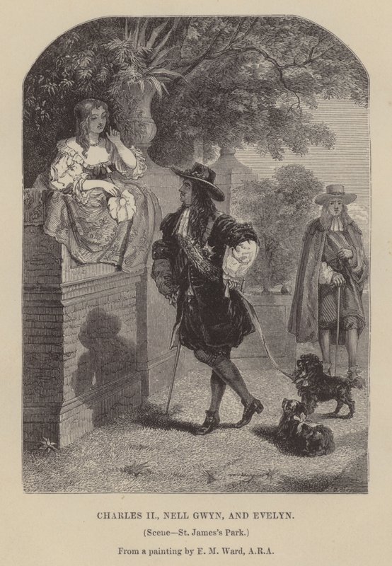 Charles II, Nell Gwyn, and Evelyn, St James
