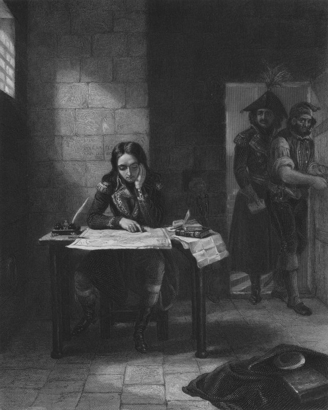 Napoleon in the Prison of Nice, 1794 by Edgar Melville after Ward