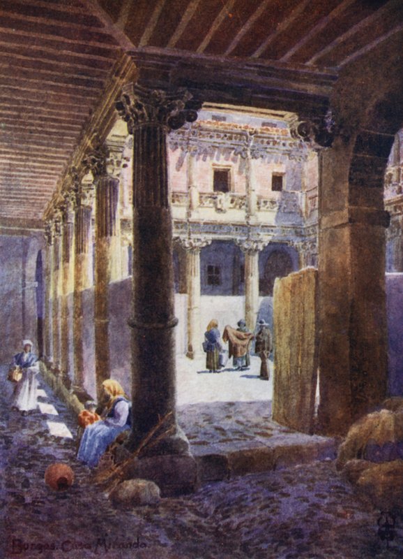 Northern Spain: Burgos, Patio of the Casa de Miranda by Edgar T. A. Wigram