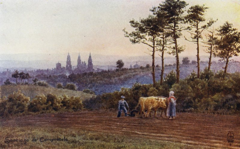 Northern Spain: Santiago de Compostela, From the Lugo Road by Edgar T. A. Wigram