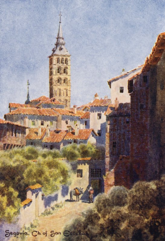 Northern Spain: Segovia, Church of San Esteban by Edgar T. A. Wigram