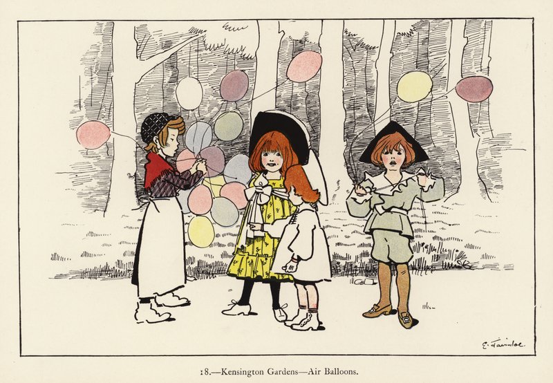 Kensington Gardens, Air Balloons by Edith Farmiloe