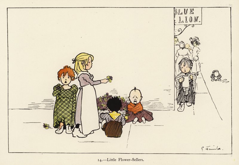 Little Flower-Sellers by Edith Farmiloe