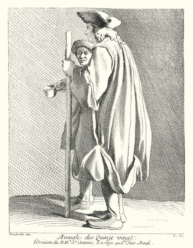 Blind Man from the Quinze-Vingts Hospital by Edmé (after) Bouchardon