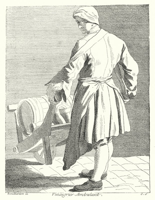 Travelling Vinegar Seller by Edmé (after) Bouchardon
