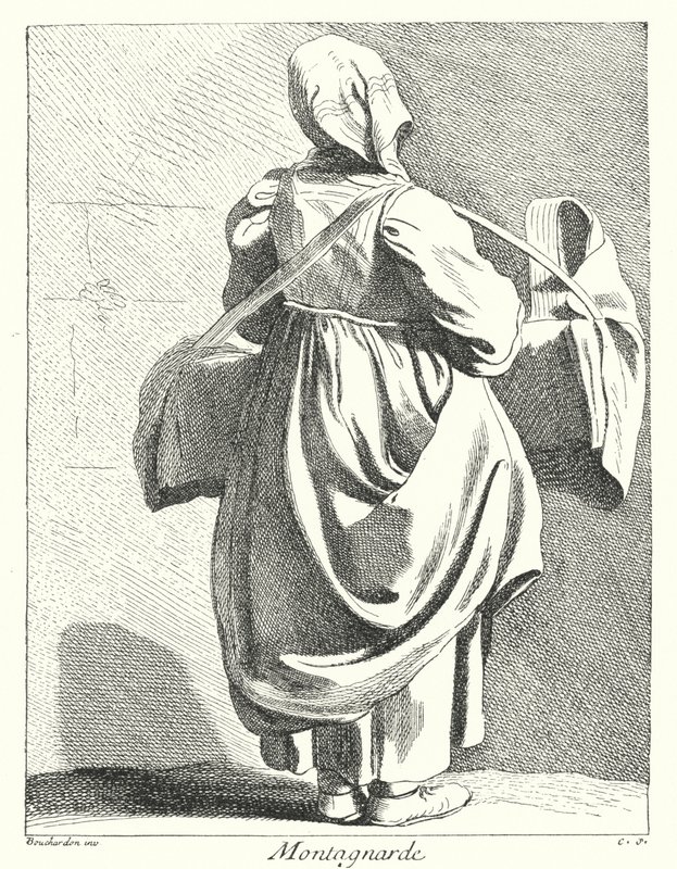 Woman from the Mountains by Edmé (after) Bouchardon