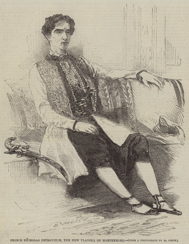 Prince Nicholas Petrovitch, the New Vladika of Montenegro by Edmond Morin