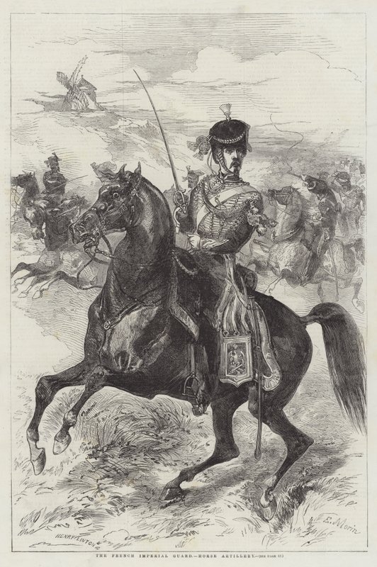 The French Imperial Guard, Horse Artillery by Edmond Morin