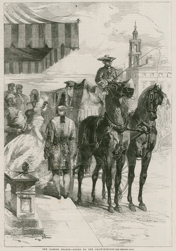 The London Season - going to the drawing room by Edmond Morin