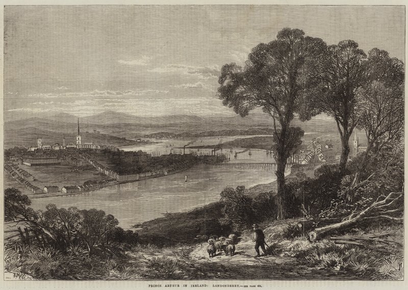 Prince Arthur in Ireland, Londonderry by Edmund Morison Wimperis