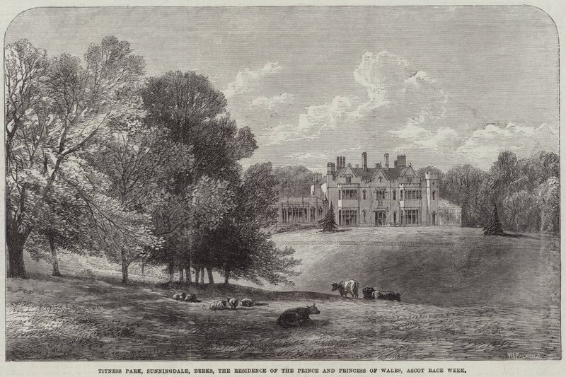 Titness Park, Sunningdale, Berks, the Residence of the Prince and Princess of Wales, Ascot Race Week by Edmund Morison Wimperis