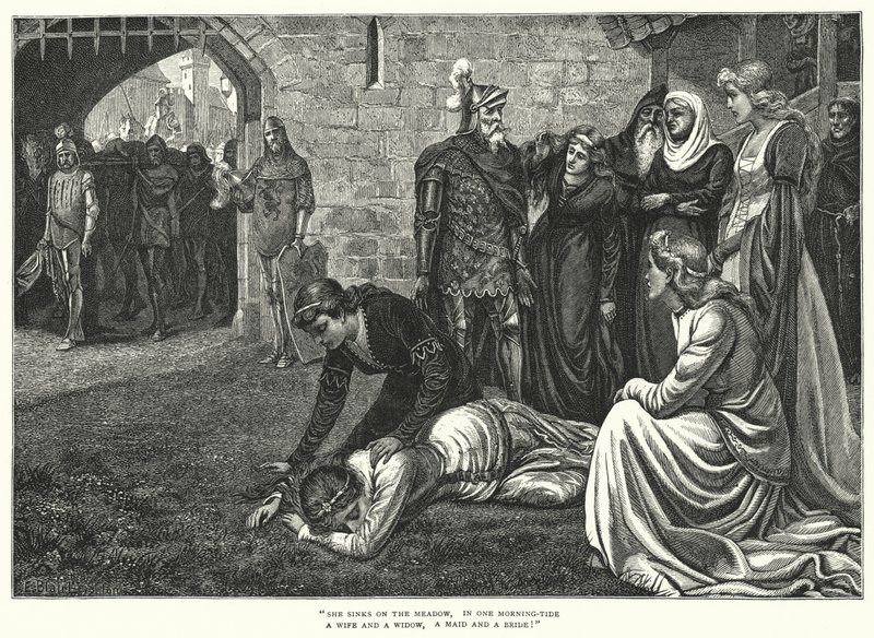 The Bridal of Malahide by Edmund Blair (after) Leighton