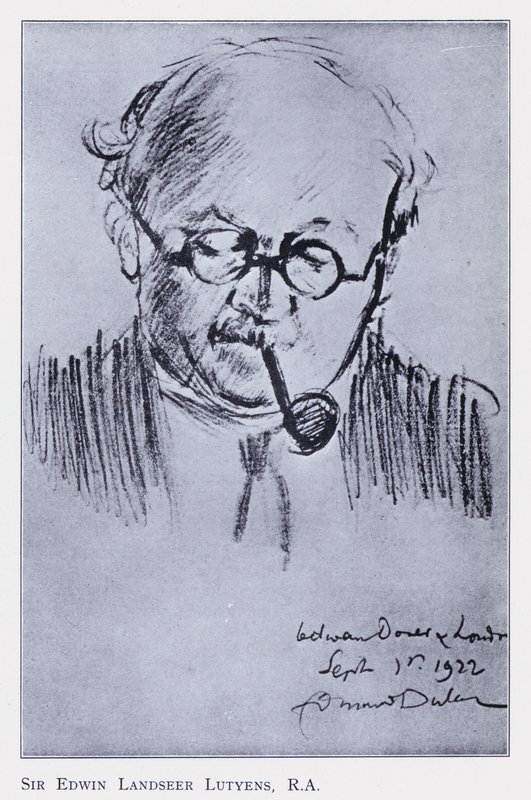 Sir Edwin Landseer Lutyens, illustration for Souvenir of The Queen