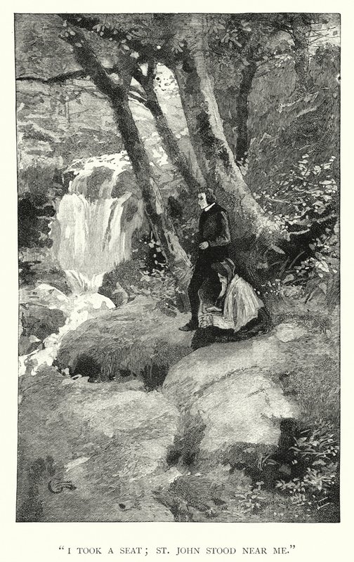 Illustration for Jane Eyre by Charlotte Bronte by Edmund Henry Garrett