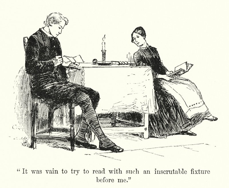 Illustration for Jane Eyre by Charlotte Bronte by Edmund Henry Garrett