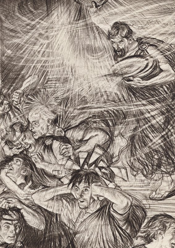 William Shakespeare: The Life of Timon of Athens, Act III, Scene 6 by Edmund Joseph (after) Sullivan