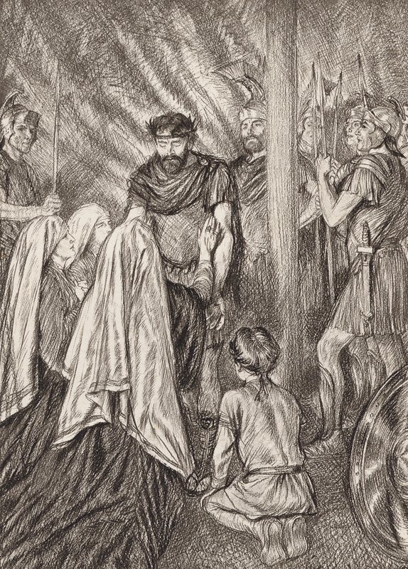 William Shakespeare: The Tragedy of Coriolanus, Act V, Scene 3 by Edmund Joseph (after) Sullivan