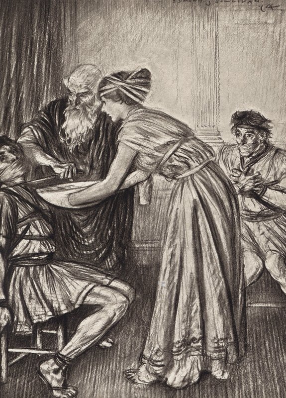 William Shakespeare: The Tragedy of Titus Andronicus, Act V, Scene 2 by Edmund Joseph (after) Sullivan