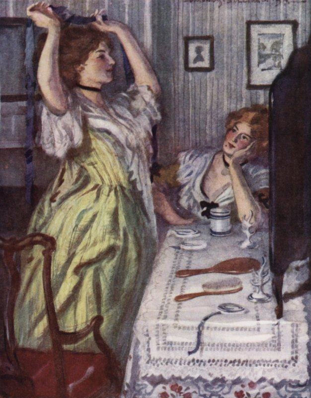 Illustration for The Vicar of Wakefield by Oliver Goldsmith by Edmund Joseph Sullivan