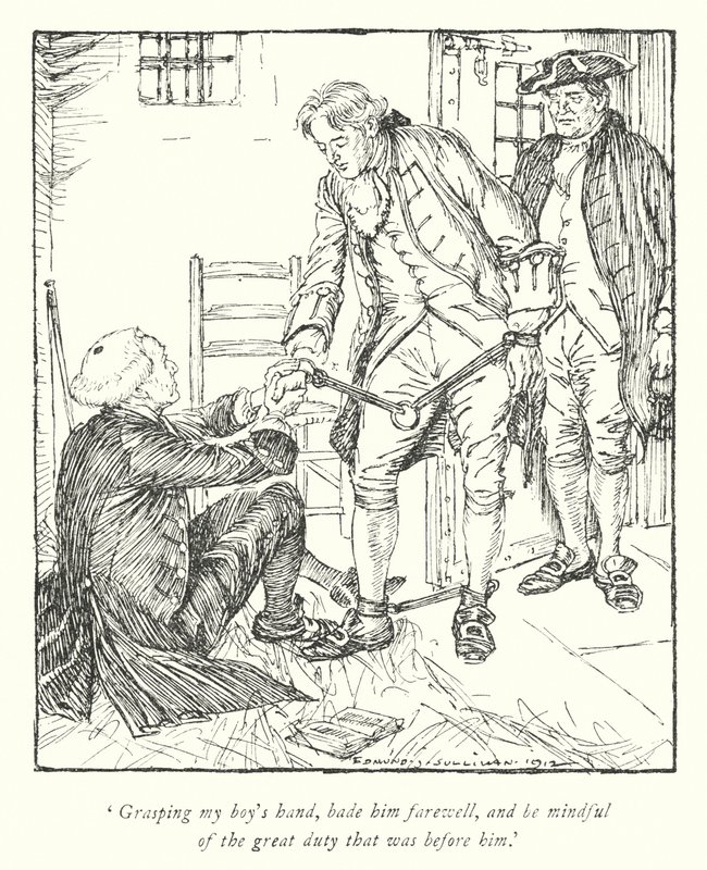 Illustration for The Vicar of Wakefield by Oliver Goldsmith by Edmund Joseph Sullivan