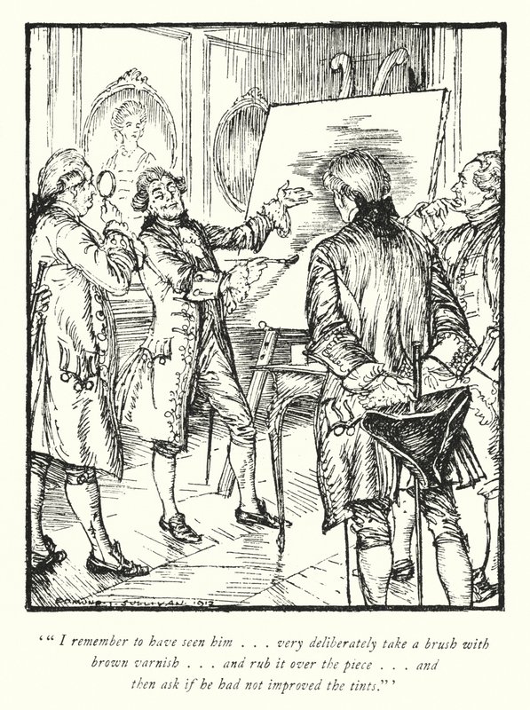 Illustration for The Vicar of Wakefield by Oliver Goldsmith by Edmund Joseph Sullivan