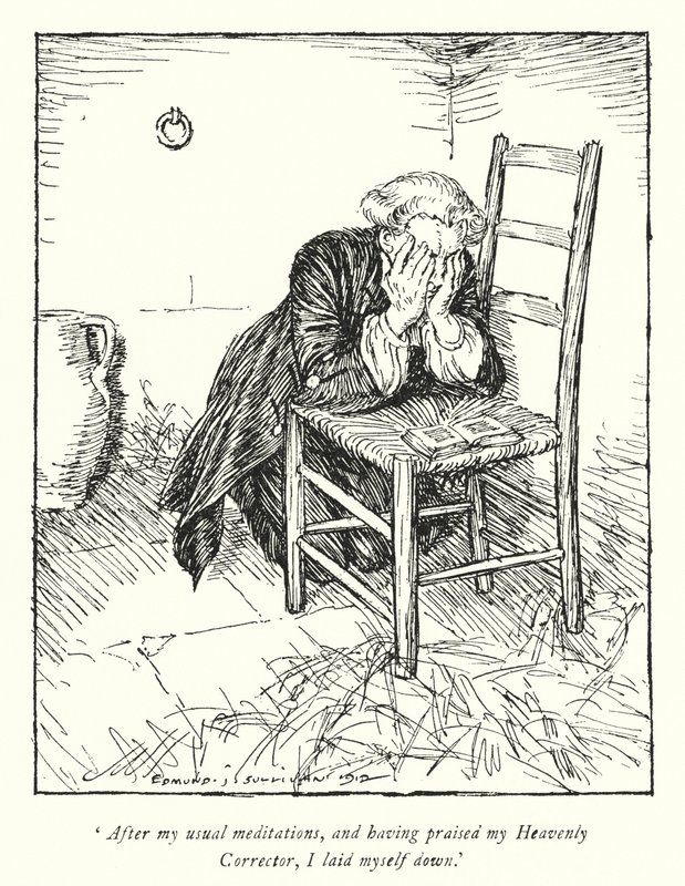 Illustration for The Vicar of Wakefield by Oliver Goldsmith by Edmund Joseph Sullivan