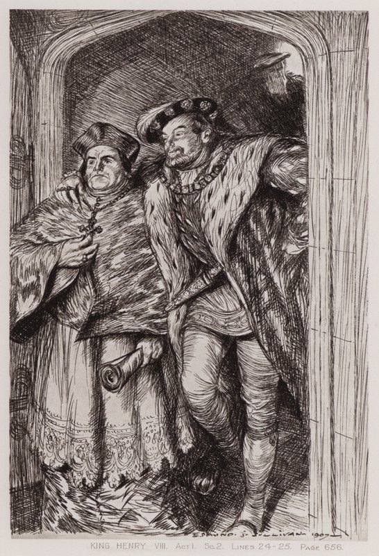 The Famous History of the Life of King Henry VIII, Act I, Scene 2 by Edmund Joseph Sullivan