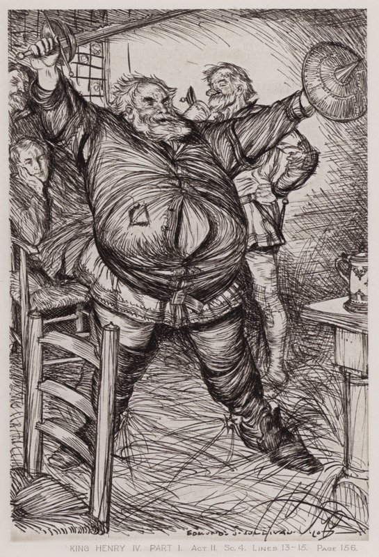 The First Part of King Henry IV, Act II, Sc 4 by Edmund Joseph Sullivan