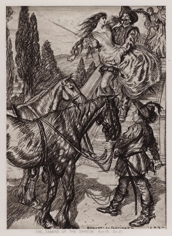 The Taming of the Shrew, Act III, Sc 2 by Edmund Joseph Sullivan