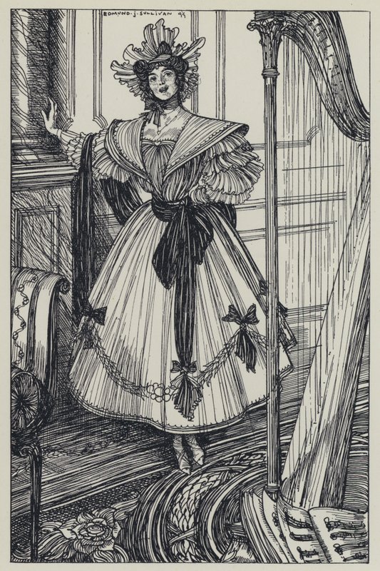 Tennyson, Illustration for A Dream of Fair Women and Other Poems by Edmund Joseph after Sullivan