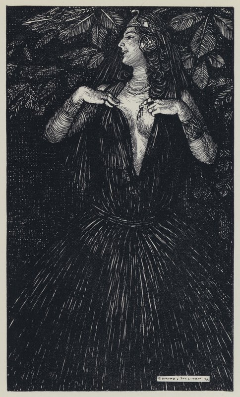 Tennyson, Illustration for A Dream of Fair Women and Other Poems by Edmund Joseph after Sullivan