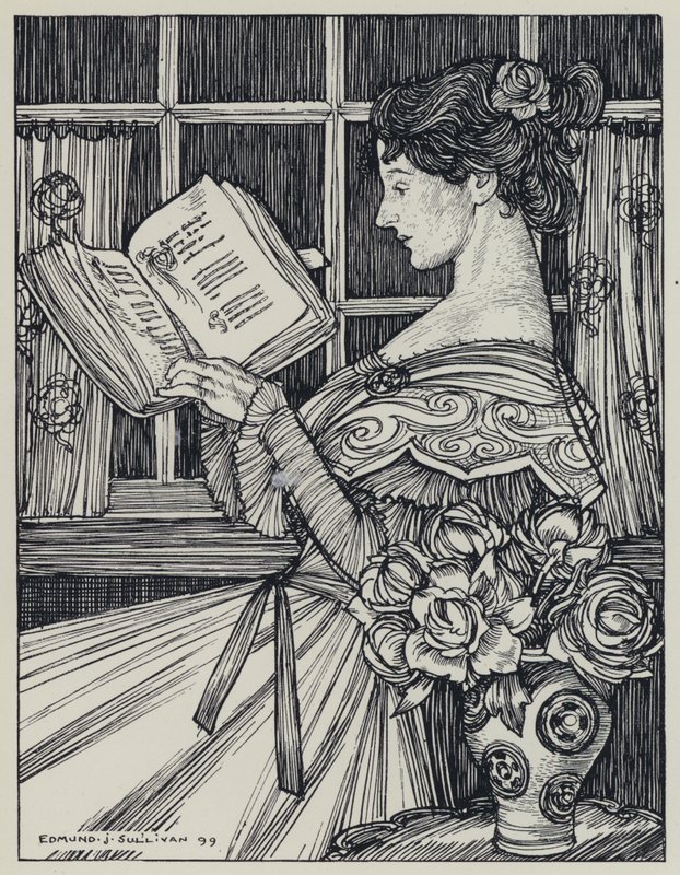 Illustration for A Dream of Fair Women and Other Poems by Edmund Joseph after Sullivan
