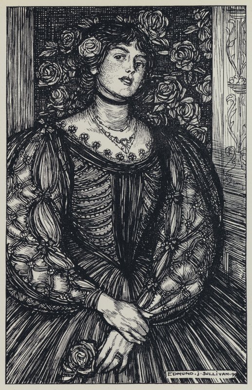 Illustration for A Dream of Fair Women and Other Poems by Edmund Joseph after Sullivan