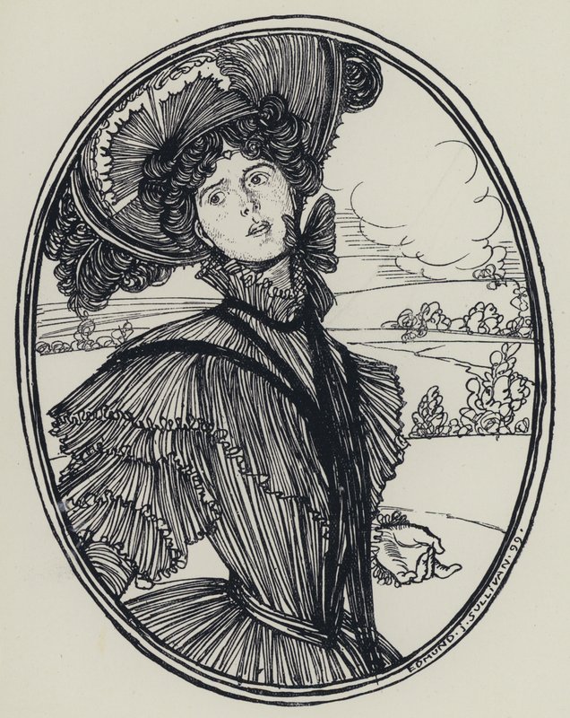 Illustration for A Dream of Fair Women and Other Poems by Edmund Joseph after Sullivan