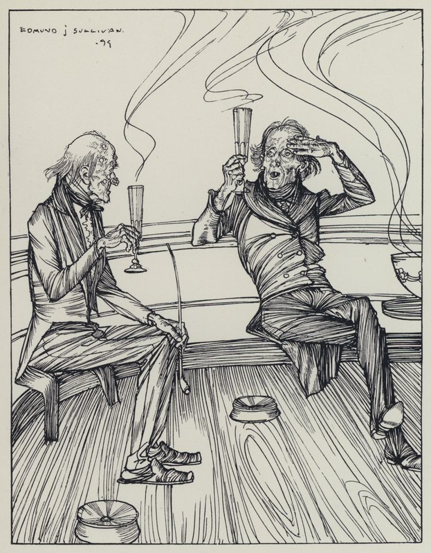 Illustration for A Dream of Fair Women and Other Poems by Edmund Joseph after Sullivan