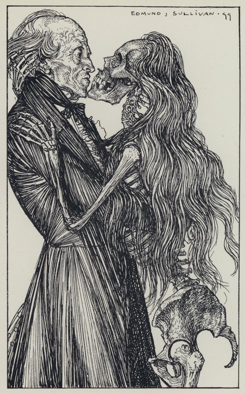 Illustration for A Dream of Fair Women and Other Poems by Edmund Joseph after Sullivan