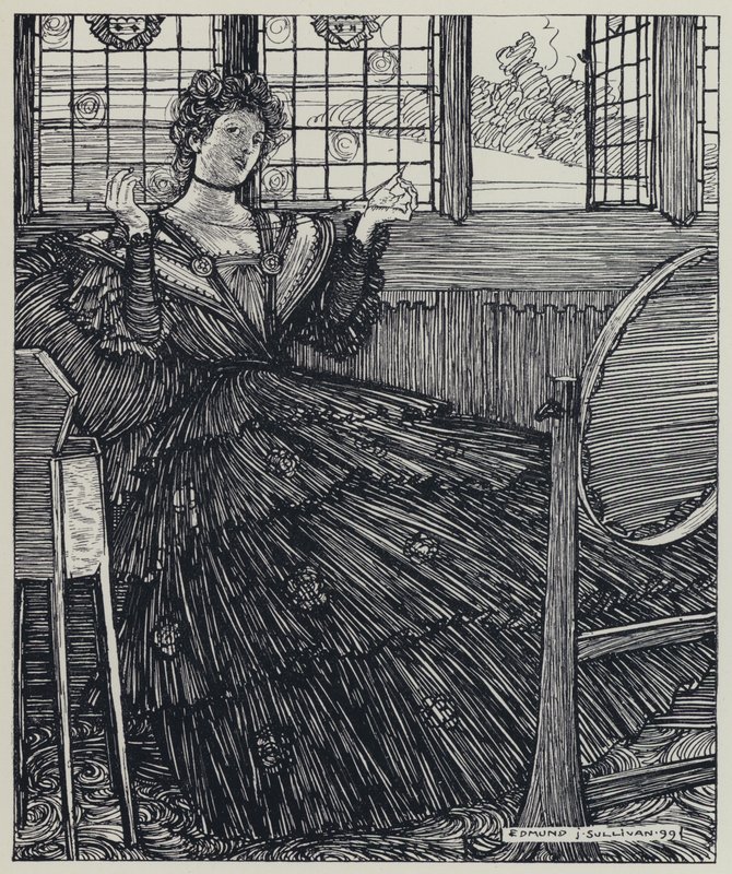 Illustration for A Dream of Fair Women and Other Poems by Edmund Joseph after Sullivan
