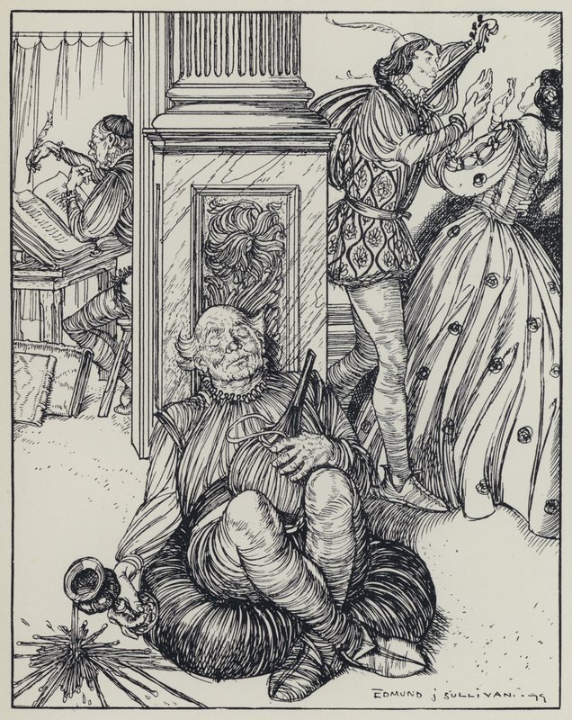 Illustration for A Dream of Fair Women and Other Poems by Edmund Joseph after Sullivan