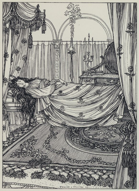 Illustration for A Dream of Fair Women and Other Poems by Edmund Joseph after Sullivan