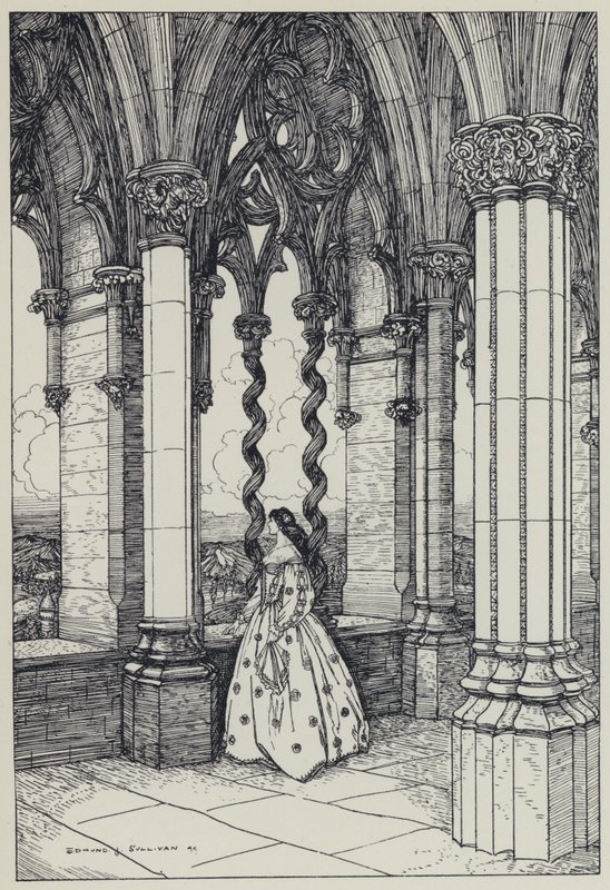 Illustration for A Dream of Fair Women and Other Poems by Edmund Joseph after Sullivan