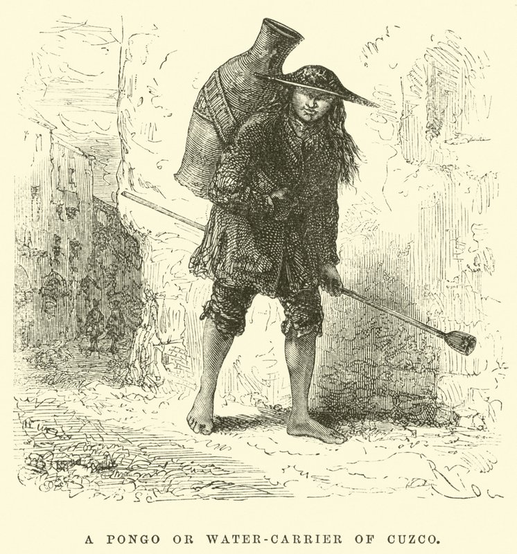 A Pongo or Water-Carrier of Cuzco by Edouard Riou