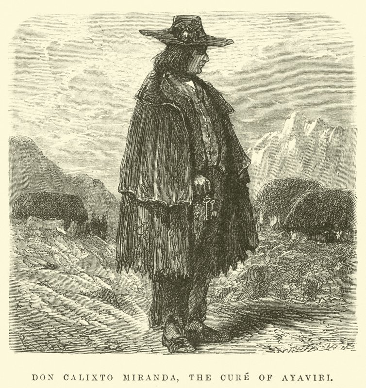 Don Calixto Miranda, the cure of Ayaviri by Edouard Riou