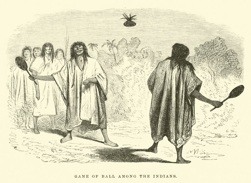 Game of Ball among the Indians by Edouard Riou
