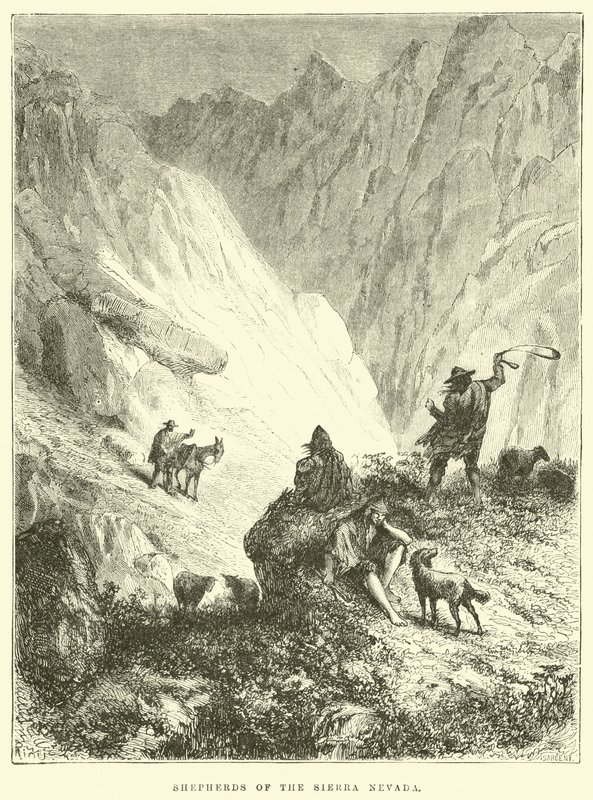 Shepherds of the Sierra Nevada by Edouard Riou