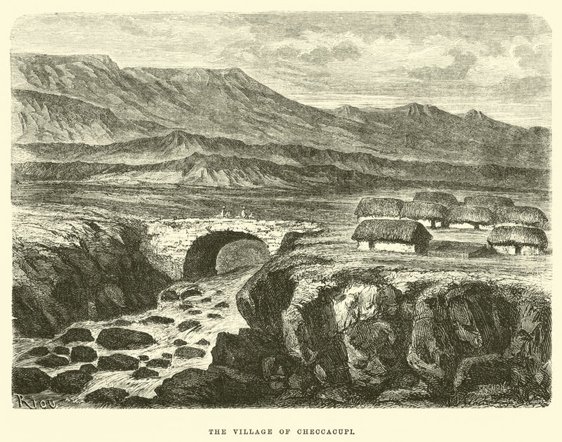 The Village of Checcacupi by Edouard Riou