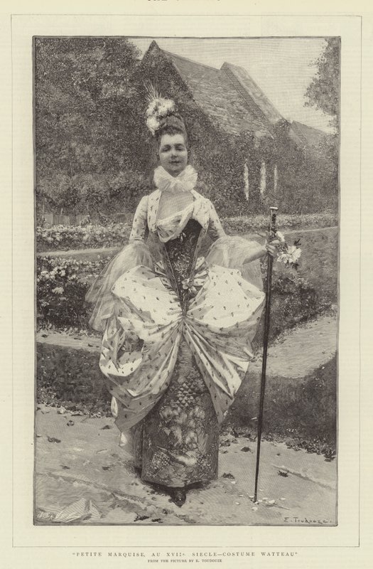 Petite Marquise, 17th Century, Costume Watteau by Edouard Toudouze